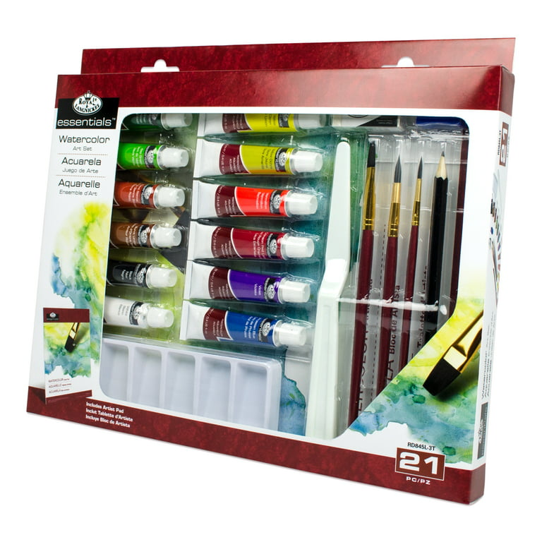 50PCs Watercolor Paint Set, Vivid Colors in Portable Box and a Painting  Brush for Teens Kids Art & Craft Supplies 