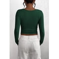 thumbnail image 2 of Camisa de Mujer PRETTYGARDEN Otoño 2025 Manga Larga Henley XXL, 2 of 9