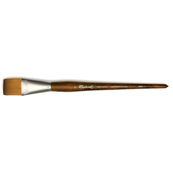 Raphael Precision Long Handle Brush, Flat, 32