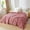 Pink, variant on weibbin Super Soft Queen Blanket Dusty Pink Premium Silky Flannel Fleece Leaves Pattern Lightweight Bed Blanket All Season Use