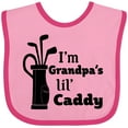 thumbnail image 3 of Inktastic I'm Grandpa's Lil' Caddy Golf for Kids Boys or Girls Baby Bib, 3 of 4