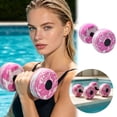 thumbnail image 2 of High-Density Foam Water Dumbbells for Swimming Pool Resistance Training and Aqua Aerobics Pink, 2 of 5