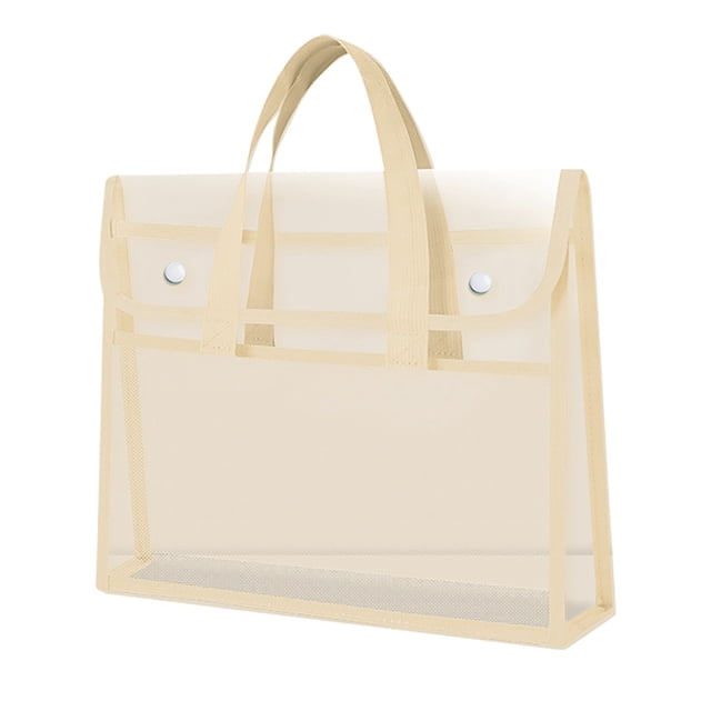 Carpeta de plástico transparente expandible con cierre a presión, impermeable, tamaño carta A4, bolsa portátil para documentos, para oficina y escuela.