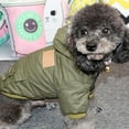 thumbnail image 3 of Pet Winter Thickening Outerwear For Hiking, Running, Exercise In Cold Weather Dog Long Sleeve Hooded Jacket, 3 of 7