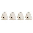 thumbnail image 1 of Casa para pájaros al aire libre, 4 piezas, mini casa para pájaros de madera colgante, casa para pájaros diseñada a medida, 1 of 12