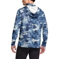 thumbnail image 4 of Mifsaly Sun Shirts for Men Upf 50+ Long Sleeve Sun Protection Hoodie with Mask Camo Outdoor Lightweight Hoodies Thumb Hole Breathable Sunscreen Sweatshirt XL, 4 of 7