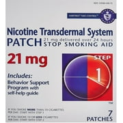 Habitrol Nicotine Transdermal System Stop Smoking Aid Patches, Step 1 7 ea (Pack of 4)