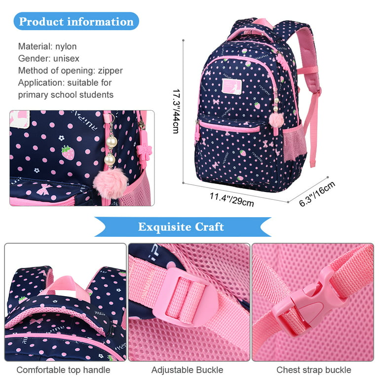 VELLOW Backpack Cartoon Pattern School Backpack School Bagcompatible