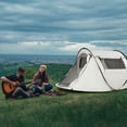 thumbnail image 5 of XC  Quickly And Automatically Pop Out The Tent, With Fiberglass Support, Oval Oxford Cloth Camping Shelter, UPF40+UV Protection, Suitable For All Seasons, Equipped, 5 of 7