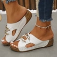thumbnail image 5 of Women's Thong Sandals Indoor and Outdoor Beach Flip Flop Fashion Casual Versatile Roman Style Spring And Summer Breathable Thick-Soled Beach Sandals, 5 of 7
