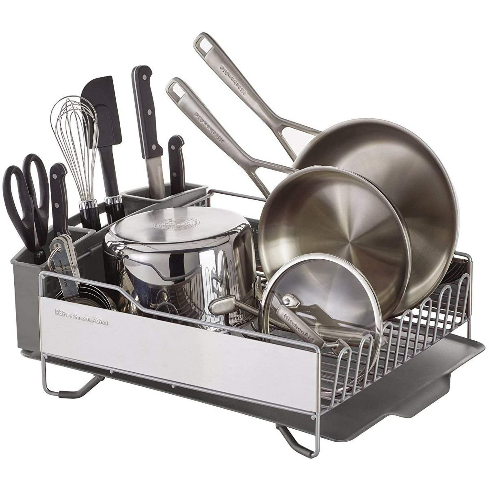 axGear KitchenAid Full Size Dish Rack Light Grey Walmart