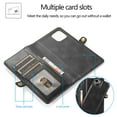 thumbnail image 4 of Feishell Magnetic Detachable Wallet Case for iPhone 15 Plus,with Wrist Strap,Premium PU Leather Magnetic Buckle Credit Card Slots & Cash Pocket Shockproof Phone Case for Women Men,Black, 4 of 9