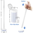 thumbnail image 2 of Disposable Toilet Bowl Brush with 40 Wand Refills, Cleaner Wands, Cleaning System Starter Kit, 2 of 4