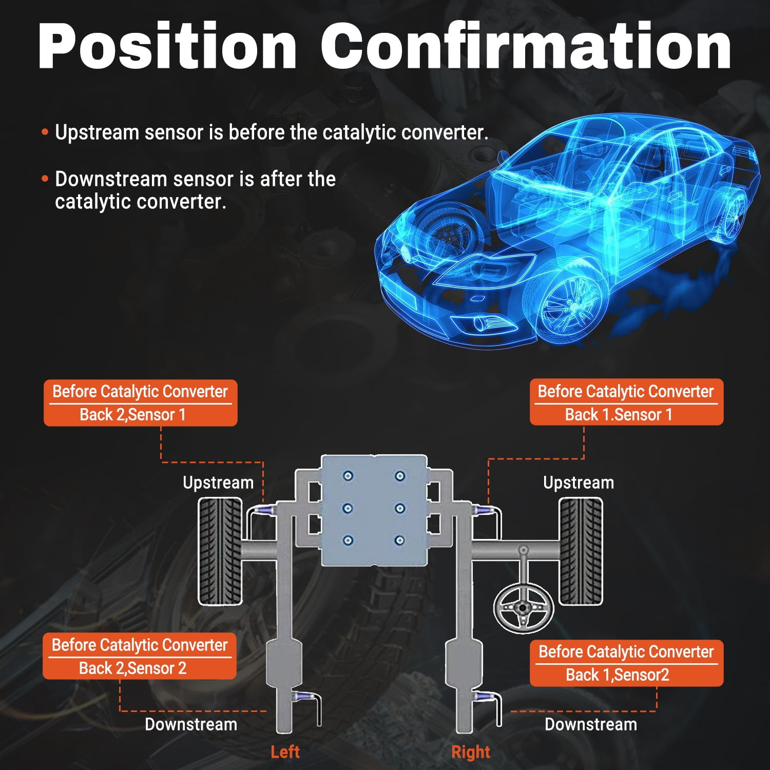 2PCS Oxygen Sensor Upstream Downstream O2 Sensor Compatible with 2011-2016 Chevy Cruze 2012-2020 Chevy Sonic 2013-2020 Chevy Trax 1.4L L4, 2013-2021 Buick Encore 1.4L L4 Replace 234-4528 234-4529
