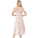 thumbnail image 5 of Vestido A Media Pierna Asimétrico Alto Bajo Con Mangas Con Volantes Y Tirantes Spaghatti Para Mujer Rosa M, 5 of 6