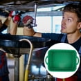 thumbnail image 1 of WEUVEB 2Pack Oil Drain Container Green Oil Catch Pan Thickened Plastic Tool For DIY Enthusiasts, 1 of 8