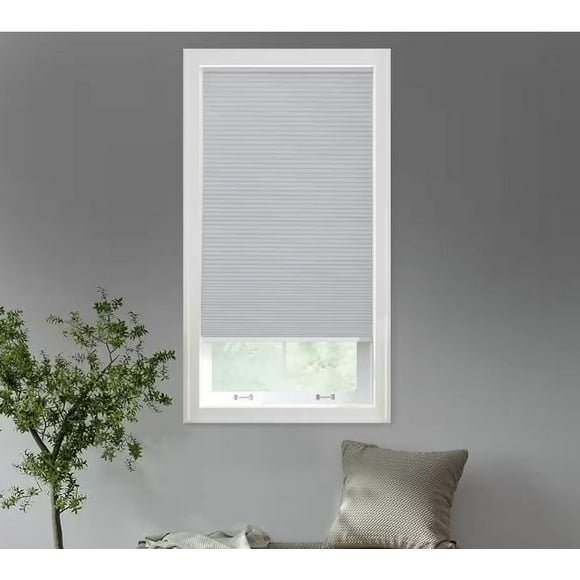 Breslin Blinds Custom Cut 9/16 in Blackout Cordless Cellular Shade - White (16" W x 48" L)