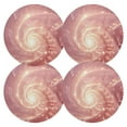 thumbnail image 2 of Rose Conch Black Round Placemats Plate Mats 15 Inch Non-Slip Heat Resistant Washable PVC Set Indoor for Kitchen Dining Table 4PCs, 2 of 6