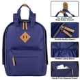 thumbnail image 2 of Laptop Backpack for Women, Men for Travel, School, College Backpack with Padded Back, Adjustable Padded Shoulder Straps - Navy, 2 of 8