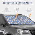 thumbnail image 4 of Vsdgher Corgi Print Car Windshield Sun Shade, Reflective Sunshade Window Sunshade Sun Visor Protector Fit for Cars,Trucks,SUVs-Large, 4 of 6