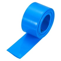 Uxcell Battery Wrap 40mm Flat 26ft Heat Shrink Tube Wraps Blue