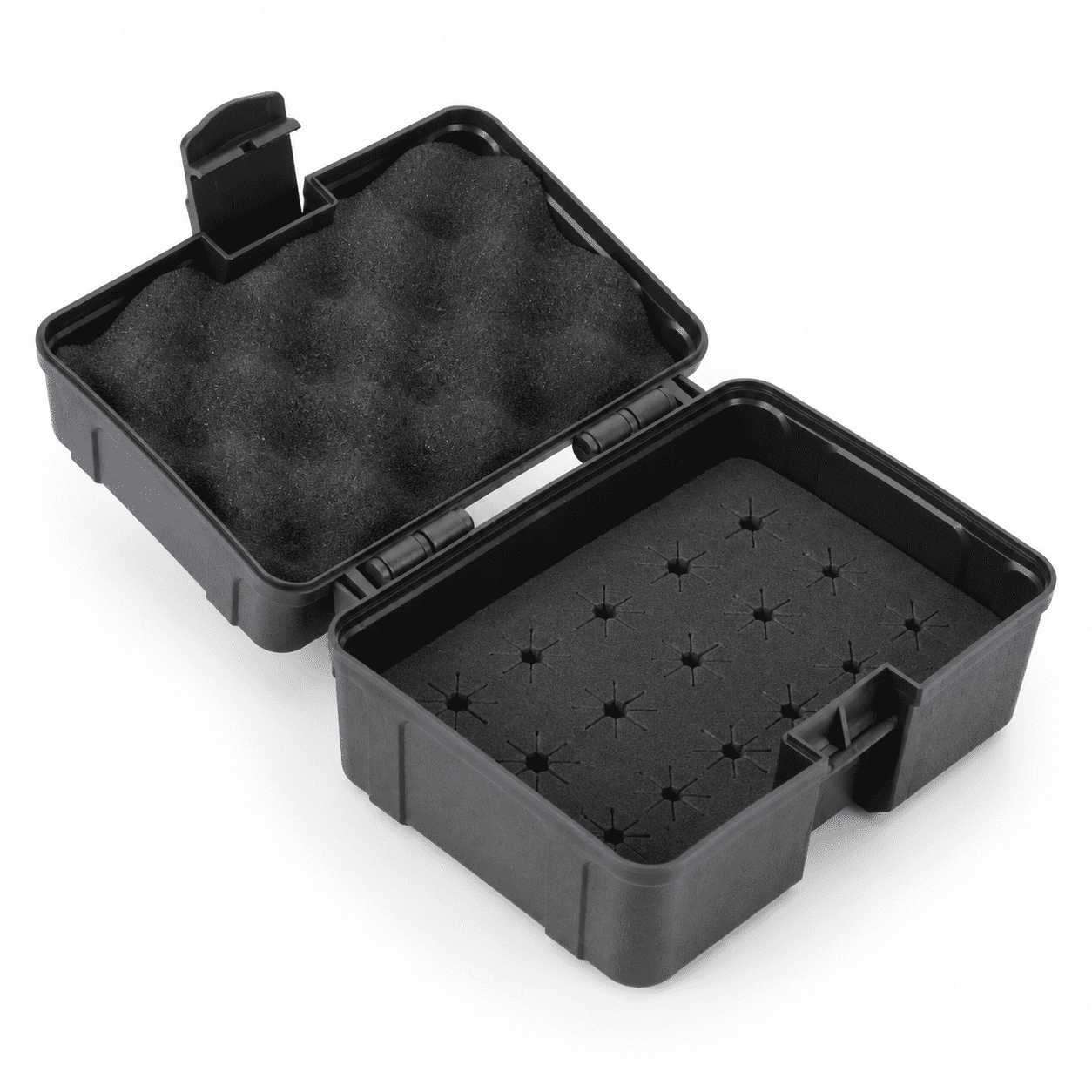 Black Broadhead Storage Case Holds 18 Fixed or Mechanical Arrowheads