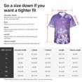 thumbnail image 5 of Fuzoiu Snowflakes Print Hawaiian Shirt for Men, Summer Beach Casual Short Sleeve Button Down Shirts, Men’s Beach Summer Shirts with Pocket,Small, 5 of 7