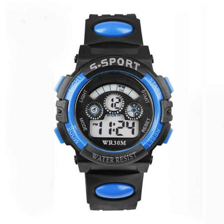 - Bonrich LED Digital Sports Watches PU Watch Strap With Lighting, Alarm, Weekday Display, Calendar, Chronograph, Luminous, Moon Phase, Month Display Function