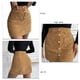thumbnail image 1 of Falda Mujer Pana Mini Falda Corta Una Línea Cintura Alta Slim Fit Botón Con Bolsillos Para Otoño Invierno, 1 of 6