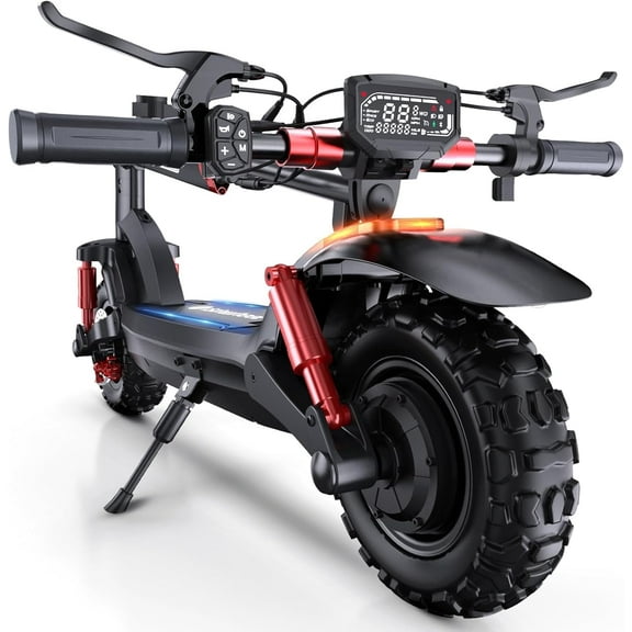 isinwheel GT2 Electric Scooter 11" Off Road Tires, 1000W Motor E-Scooter Up to 37 Miles Long Range, 28 MPH Top Speed, Foldable Electric Scooter for Adults, Turn Signal & Dual Suspension