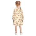 thumbnail image 3 of Girls' long-sleeved dress Cute Little Corgi Girls' A-line dress with ribbed cuffs Soft and comfortable, 3 of 6