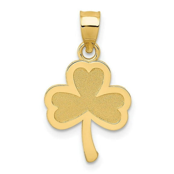 Auriga Fine Jewelry 14K Yellow Gold 3 Leaf Clover Pendant for Women