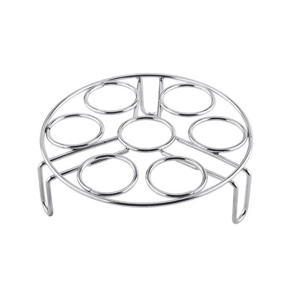 Soporte de cesta de vapor para huevos, soporte de cesta de vapor para accesorios de olla instantánea y accesorios de olla a presión (2 pulgadas), estante de vapor de acero inoxidable.