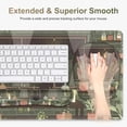 thumbnail image 4 of Aesthetics Large Mouse Pad with Wrist Support 4 in1 Set, XXL Big Game Mousepad + Keyboard Wrist Rest + Mouse Wrist Rest Pad +Coaster Gaming Mat for Home Office Computer I Green Plants and Black Cat, 4 of 14