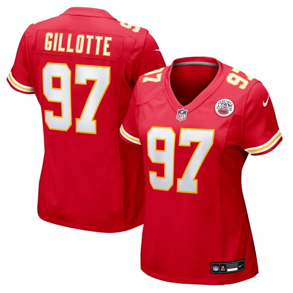 Women's Nike Ashton Gillotte Red Kansas City Chiefs Team Game Jersey