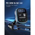 thumbnail image 2 of Transmisor FM Bluetooth LENCENT PD 30W con cargador QC3.0, 2 of 7