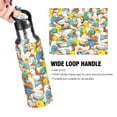 thumbnail image 2 of ALAZA Cute Ducks Water Bottle Insulated Flask Stainless Steel Straw Lid 20 oz, 2 of 6