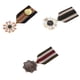 thumbnail image 2 of 3 Piezas de Tela de Rayas Insignia Hombres Mujeres Cospaly Broche Pin Bisutería, 2 of 9