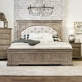 thumbnail image 5 of Steve Silver Vintage Hardwood Solids Queen Panel Bed Driftwood Gray, 5 of 7