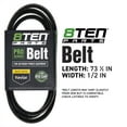 thumbnail image 2 of 8TEN Belt with KEVLAR for John Deere M43820 Ariens 07235500 Toro 1582 73 1/2 x 1/2 810-CBL2991T, 2 of 7