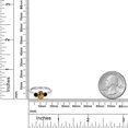 thumbnail image 6 of Gem Stone King 10K Two Tone Gold Mango Mystic Topaz and Black Diamond Engagement Ring for Women | 1.54 Cttw | Oval 7X5MM | Gemstone November Birthstone | Size 5, 6 of 6