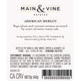 thumbnail image 4 of Main & Vine Merlot, Red Wine, 750ml, 4 of 4