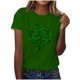 thumbnail image 1 of Mujeres Manga Corta de Verano Tops Impreso Sudadera Casual, Cuello Redondo Blusa Ligera para la Primavera Y el Verano, 1 of 4