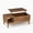 Walnut, variant on Gelloan Lift Top Coffee Tables for Living Room, Fluted Rectangle Wooden Coffee Table with Storage Shelf and Hidden Compartment,Walnut