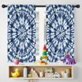 thumbnail image 5 of Blackout Kids Curtains,Blue White Tie Dye Mandala Pattern Childrens Insulated Curtains Set Of 2,Bedroom Essentials,Toddler Room Decor 42"x54", 5 of 5