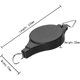 thumbnail image 3 of 4 Pack Black Retractable Plant Pulley Flower Basket Hook Hanging Pots Adjustable, 3 of 4