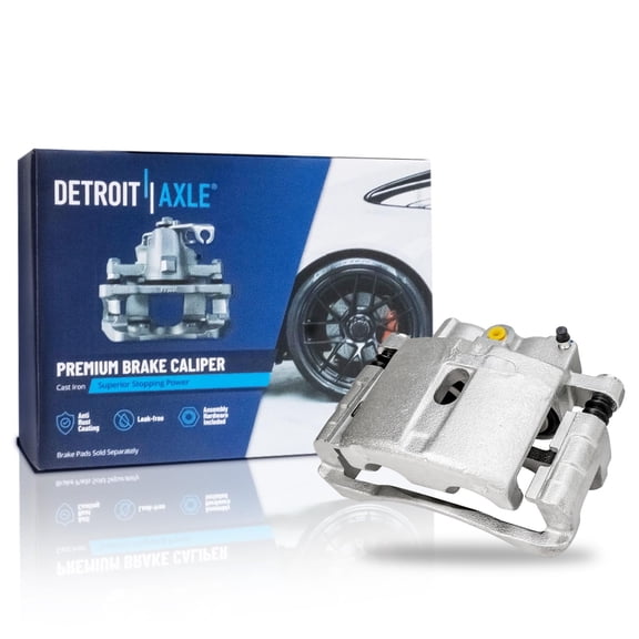 Detroit Axle - Rear Left Brake Caliper for Chevy GMC Silverado Sierra Suburban 1500 Astro Yukon Safari Cadillac DeVille Escalade Driver Side Disc Brake Caliper w/ Bracket Replacement