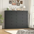 thumbnail image 3 of Homfa 5 Drawer Black Bedroom Dresser, Modern Vertical Dresser Drawers Wood Organizer for Living Room Entryway Small Spaces, 3 of 7