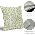 thumbnail image 4 of Sps ssion 20” x 20” Vintage Green and Cream Floral Cotton Pillow Covers, Soft (2 Count), 4 of 6
