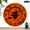 10x10in, variant on PALNKART  Silent Non Ticking Round Wall Clock, Orange Moon Flying Witch Silhouette Print, Silent Mechanical Movement, lobby, corridor, dining room, bedroom, office, classroom